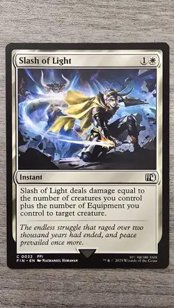 x4 Slash of Light (C) #32 FINAL FANTASY MTG NM - Image 1