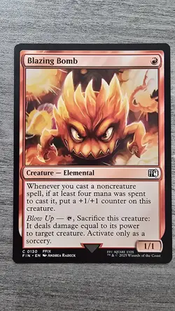 x4 Blazing Bomb (C) #130 FINAL FANTASY MTG NM - Image 1