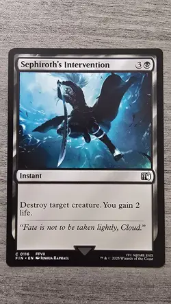 x4 Sephiroth's Intervention (C) #116 FINAL FANTASY MTG NM - Image 1