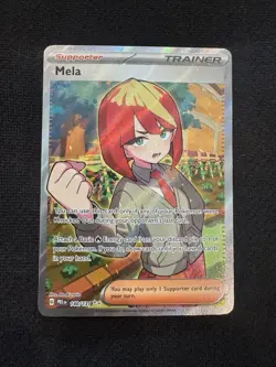 Mela 140/131 Holo Trainer Pokemon TCG Prismatic Evolutions Ultra Rare - Image 1