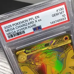 Pokemon Mega Charizard X ex Phantasmal Flames Mega Hyper Rare #130 PSA 10 - Image 2