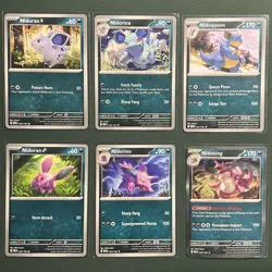 Nidoran F Nidorina Nidoqueen Nidoran M Nidorino Nidoking Lot - MEW - Pokemon TCG - Image 1