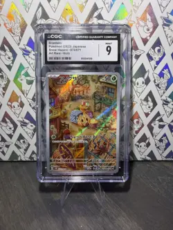 CGC Mint 9 Bramblin Holo 072/071 AR Art Rare Snow Hazard Japanese Pokemon - Image 1