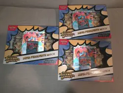 Pokemon TCG: Mega Evolution—Ascended Heroes Mega Feraligtr Ex Box x3 lot of 3 - Image 1