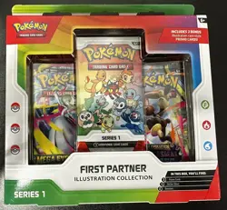 Pokemon First Partner Illustration Collection Box Series 1 Sealed New - Image 1