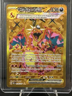 PRICE DROP Charizard ex 228/197 Obsidian Flames Pokemon TCG Tera Gold Secret - Image 2