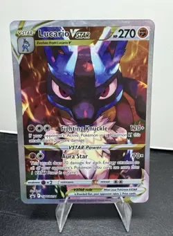 Pokemon TCG Lucario VSTAR Promo Holo SWSH291 270 HP Vstar EN - Image 1