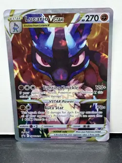 Pokemon TCG Lucario VSTAR Promo Holo SWSH291 270 HP Vstar EN - Image 2