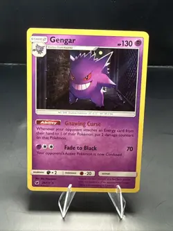 Pokemon Gengar 38/111 Sm-Crimson Invasion Holo Rare English - Image 2