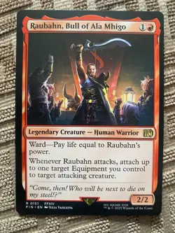 MTG Final Fantasy - Raubahn, Bull Of Ala Mhigo - Rare - Image 1