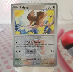Pokrmon TCG - Pidgey 016/165 Play! Prize Stamp - Reverse Holo promo - Image 1