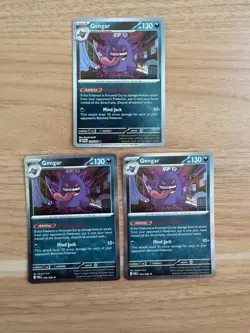 Pokemon Gengar 050/088 Perfect Order Rare Holo & 2 Reverse Holo NM LOT of 3 - Image 1