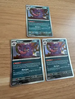 Pokemon Gengar 050/088 Perfect Order Rare Holo & 2 Reverse Holo NM LOT of 3 - Image 2