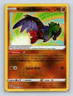 RADIANT HAWLUCHA 081/189 RADIANT RARE ASTRAL RADIANCE POKEMON NM - Image 1