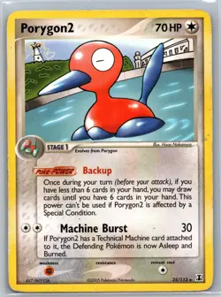 Porygon2 25/113 R Delta Species DMG Pokemon - Image 1