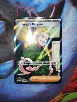 Pokemon TCG: Lt. Surge's Bargain 170/132 Me01: Mega Evolution Holo - Image 1