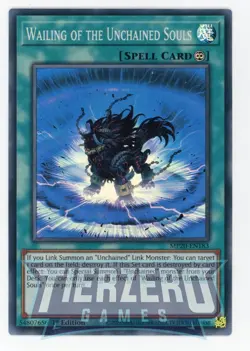 Yugioh Wailing of the Unchained Souls MP20-EN183 Super Rare 1st Edition NM/LP - Image 1
