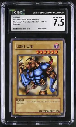 Ushi Oni *CGC 7.5* POP 1 *MP1-013* 2002 McDonalds Promo *Vintage* Yugioh - Image 1