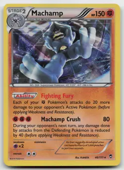 Pokemon tcg Furious Fists #046/111 Machamp Holo Lightly played - Image 1