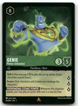 Genie 76/204 Rare The First Chapter Lorcana Disney TCG - Image 1