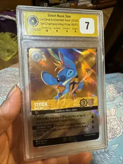 Disney Lorcana Stitch Rockstar Enchanted Promo Inklands Rock Star Winner 30/P1 - Image 1