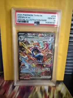 2024 POKEMON TWM EN-TWILIGHT MASQUERADE #214 GRENINJA EX PSA 10 - Image 1