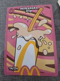 McDonald's Cards Milkshake Dip Card 14/24 Unredeemed - Image 1