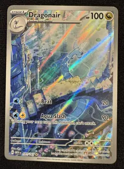 Pokemon TCG Dragonair Scarlet & Violet 151 Illustration Rare Holo Card 181/165 - Image 1