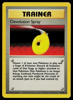 Pokemon Card - Devolution Spray Base Set 72/102 Rare - Image 1