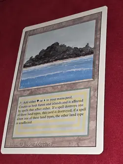 MTG 1994 vintage Tropical Island Card Revised 3rd Edition Dual shock Land - Image 3