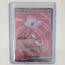 Pokemon Mew EX 193/165 Full Art Ultra Rare Holo Card Scarlet & Violet 151 180 HP - Image 1