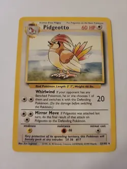 Pidgeotto 022/102 Base Set Regular Pokemon Card - LP - Image 1