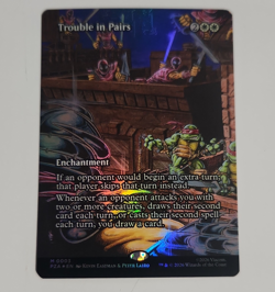 Magic: The Gathering Trouble in Pairs Foil Enchantment TMNT 0003 2026 - Image 1