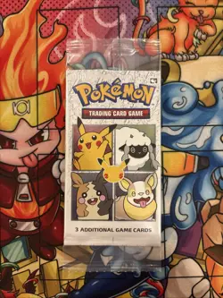 Pokemon 25th Anniversary Sealed Booster Pack General Mills Promo Cards - Image 1
