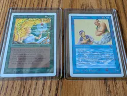 Magic The Gathering Lot of 2 UNLIMITED RARE Singles Lightly Played READ/LOOK - Image 1