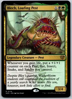 Blech, Loafing Pest R Secrets of Strixhaven 176 NM - Image 1