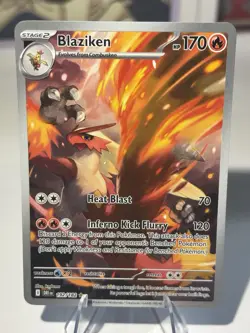 Pokemon 2025 SV Destined Rivals Blaziken #192/182 IR NM - Image 1