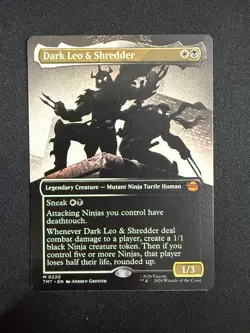 Dark Leo & Shredder (BORDERLESS) - TMNT (Magic) NM - Image 1