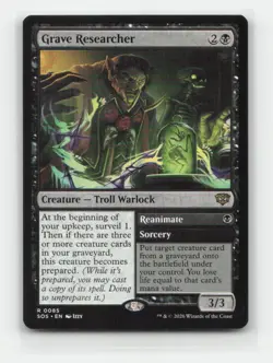 Grave Researcher 85 SOS Secrets of Strixhaven Magic MTG NM - Image 1