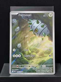 Pokemon Ferroseed 148/086 Illustration Rare Full Art White Flare Near Mint - Image 2