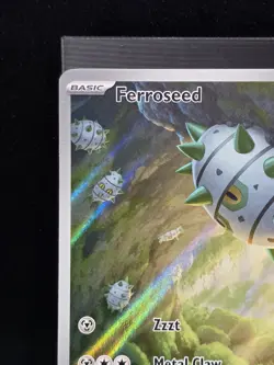 Pokemon Ferroseed 148/086 Illustration Rare Full Art White Flare Near Mint - Image 5