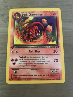 2000 Pokemon Team Rocket First Edition Dark Charmeleon #32/82 LP - Image 1