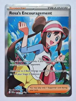 Pokemon 114/88 Rosa's Encouragement Full Art Holo Double Rare TCG - Image 1