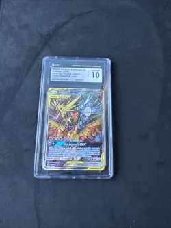Pokemon TCG Moltres Zapdos Articuno GX SM210 Hidden Fate Promo CGC Gem Mint 10 - Image 2