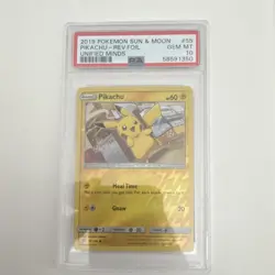 Pokemon 2019 Unified Minds Pikachu 55/236 Reverse Foil PSA 10 Gem Mint - Image 1