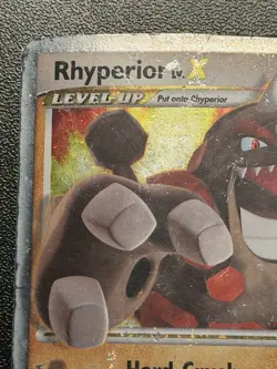 2008 Pokemon Diamond & Pearl Promo Rhyperior LV.X DP29 Black Star Promo - Image 2