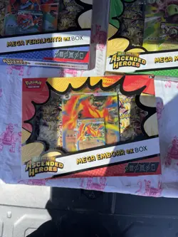 Pokemon - Ascended Heroes Mega Feraligatr / Meganium / Emboar ex - Ready to Ship - Image 3