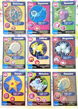 ** 1999 ** BURGER KING ** POKEMON ** CARD LOT (9) ** VINTAGE ** #2 - Image 1