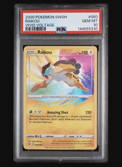 Raikou 2020 Pokemon Vivid Voltage PSA 10 #050 - Image 1
