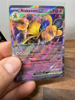 Alakazam ex (Error No Star Pattern) Pokemon BLACK STAR Promo #050 Holo - Image 3